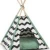 Beeztees Kioni Tipi Tent - Kattenhuis - Zwart/Wit - 50x50x70 Cm -Kattenspeelgoed Winkel 1003x1200 2
