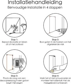 Merkloos Kattenluik - Inclusief Tunnel - 4 Vergendelingsstanden - Wit - Waterdicht - 23 X 25 X 5.5 Cm -Kattenspeelgoed Winkel 1014x1200 3