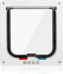 DOWO® - Kattenklep - Kattenluik - Kattenluikje - 4-weg Magneetsluiting Huisdierklep, Eenvoudige Installatie Kattendeur Huisdierendeur Aan De Muur, Houten Deur, Upvc Binnendeur, Baksteenwanden, Houten Deuren (M - Buitenmaat 19 X20 Cm) -Kattenspeelgoed Winkel 1029x1200 2