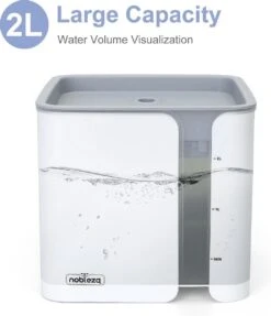 Nobleza USB Drinkfontein Voor Hond/Kat - 2L - Incl. 2 Filters - Wit -Kattenspeelgoed Winkel 1033x1200
