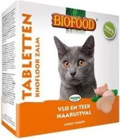 Biofood Kattensnoepjes Anti-Vlo - Zalm - 100 St -Kattenspeelgoed Winkel 1038x1200