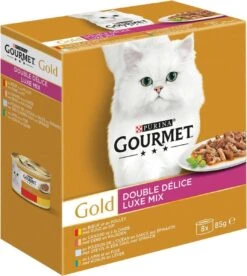 Gourmet Gold Luxe Mix - Kattenvoer Natvoer - Vis/Vlees - 48 X 85 G 16 Gourmet Gold Luxe Mix - Kattenvoer Natvoer - Vis/Vlees - 48 X 85 G -Kattenspeelgoed Winkel 1072x1200 1