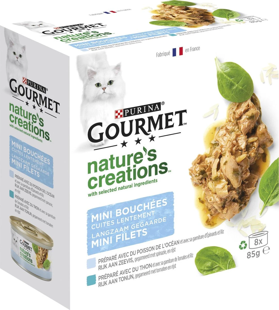 Gourmet Nature's Creations - Kattenvoer Natvoer - Zeevis - 48 X 85 Gr 10 Gourmet Nature's Creations - Kattenvoer Natvoer - Zeevis - 48 X 85 Gr - Afbeelding 8