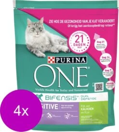 Purina One Sensitive - Kattenvoer - 4 X Kalkoen Rijst 800 G -Kattenspeelgoed Winkel 1083x1200