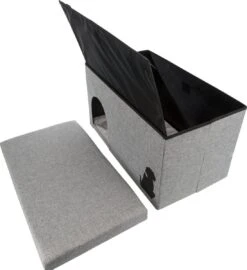 Trixie Kattenhuis Kimy Grijs 70X40X40 CM -Kattenspeelgoed Winkel 1097x1200 3
