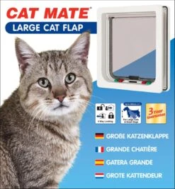 Cat Mate Kattendeur Groot Met Vierwegsluiting En Extra Vergrendeling - Wit -Kattenspeelgoed Winkel 1110x1200 3