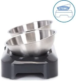 Nobleza Katten Voerbakjes - Ergonomische Dubbele Voerbak - Anti Braak Voerbak Voor Katten - Zwart - Dubbel - RVS 25 Nobleza Katten Voerbakjes - Ergonomische Dubbele Voerbak - Anti Braak Voerbak Voor Katten - Zwart - Dubbel - RVS -Kattenspeelgoed Winkel 1127x1200