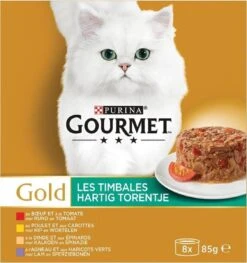 Gourmet Gold Hartig Torentje - Kattenvoer Natvoer - Vlees Met Groente Mix - 48 X 85 G 15 Gourmet Gold Hartig Torentje - Kattenvoer Natvoer - Vlees Met Groente Mix - 48 X 85 G -Kattenspeelgoed Winkel 1128x1200