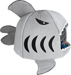 MikaMax Haai Hondenmand - Kattenmand - Dierenmand - Huisdierkussen - Mand Of Bed - Origineel - Extra Zacht Materiaal - 42 X 42 X 36 Cm -Kattenspeelgoed Winkel 1140x1200 2