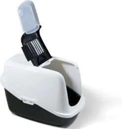 Savic Kattenbak Nestor - Kattenbak - Zwart/Wit - 56 X 39 X 38,5 -Kattenspeelgoed Winkel 1141x1200 1