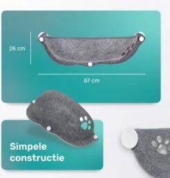 Kattenhangmat - Voor Aan Het Raam - Kom Vorm - Kattenmand - Raam - Hangmat Kat - Dieren - Kattenbed - Kattenmand - Slaapplek - Ligplaats - Grijs 13 Kattenhangmat - Voor Aan Het Raam - Kom Vorm - Kattenmand - Raam - Hangmat Kat - Dieren - Kattenbed - Kattenmand - Slaapplek - Ligplaats - Grijs -Kattenspeelgoed Winkel 1146x1200 7