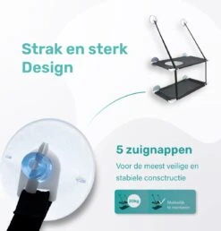 Raamhangmat - Dubbellaags - Met Zuignappen - 20kg Draag Gewicht - Kattenhangmat - Hangmat Kat - Kattenbed - Kattenkussen - Kattenbank - Kattenmand - Raam - Kattenhangmat Raam - Zwart - Radiator -Kattenspeelgoed Winkel 1149x1200 5
