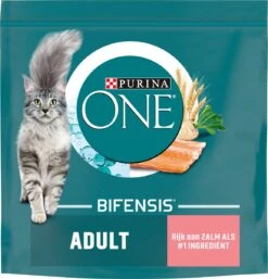 Purina ONE Adult - Kattenvoer Zalm & Volkoren Granen - 3kg -Kattenspeelgoed Winkel 1154x1200 5