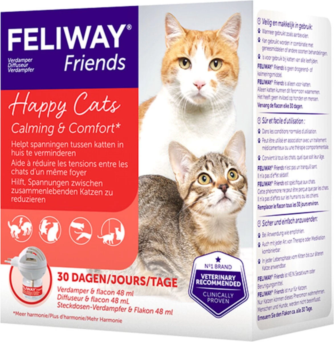 Feliway Friends - Startset - 1 Verdamper Met 1 Vulling - 48 Ml - Anti-conflict Voor Katten 8 Feliway Friends - Startset - 1 Verdamper Met 1 Vulling - 48 Ml - Anti-conflict Voor Katten - Afbeelding 6