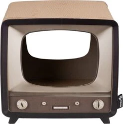District 70 TELLY - Retro TV Krabmeubel - Instagrammable Kartonnen TV Voor Katten - 39 X 27 X 37 Cm -Kattenspeelgoed Winkel 1186x1200 9