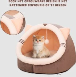 Kattenmand - Kattenhuis - Kattenbed - Kattenhangmat - Poezenmand - Kattenkussen - 40 Cm -Kattenspeelgoed Winkel 1188x1200 10