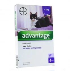 Advantage 80 Vlooiendruppelsl Kat Vanaf 4 Kg - 4 Pipetten -Kattenspeelgoed Winkel 1190x1200