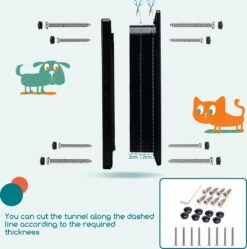 Nobleza Kattenluik Met Tunnel - 4 Vergrendelingsstanden - Weerbestendig - Binnen En Buiten - 28.5 X 25 Cm - Maat XL - Zwart 19 Nobleza Kattenluik Met Tunnel - 4 Vergrendelingsstanden - Weerbestendig - Binnen En Buiten - 28.5 X 25 Cm - Maat XL - Zwart -Kattenspeelgoed Winkel 1190x1200 8