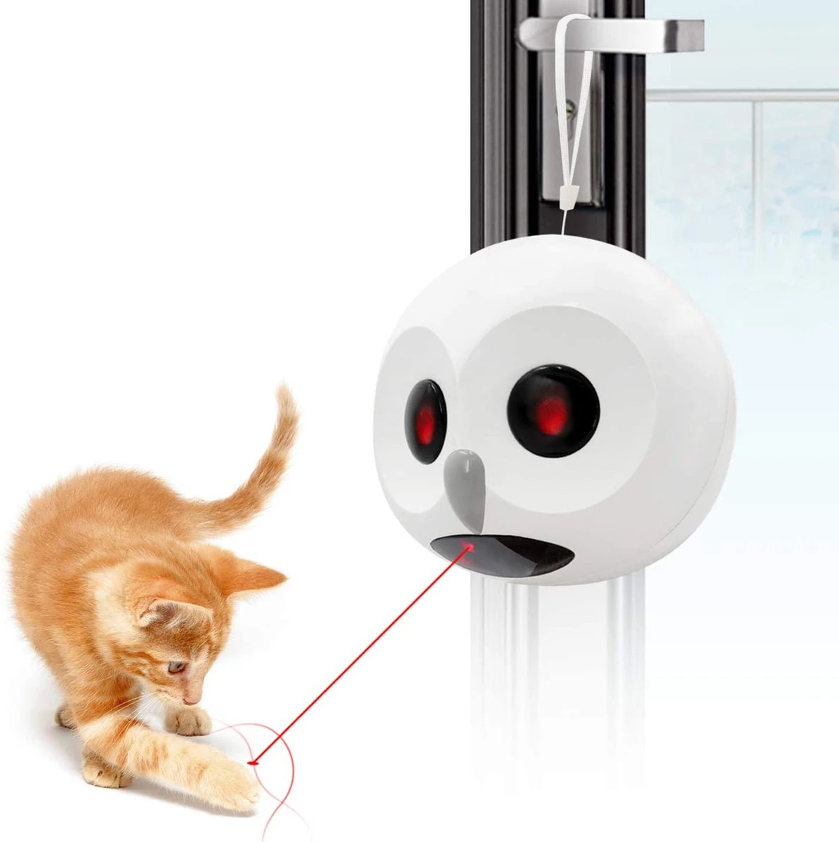 Kattenspeeltjes - Kattenspeelgoed Intelligentie - Laser - Kattenspeelgoed Elektrisch - Kattenspeelgoed Interactief 3 Kattenspeeltjes - Kattenspeelgoed Intelligentie - Laser - Kattenspeelgoed Elektrisch - Kattenspeelgoed Interactief