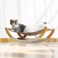 LuxeBass 2-In-1 Katten Hangmat | Hangmat Kat Met Optioneel Wiegfunctie | Wiegen Of Stabiel -Kattenspeelgoed Winkel 1196x1200 8