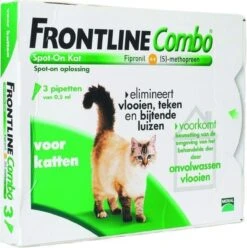 Frontline Combo Anti Vlooienmiddel En Tekenmiddel Kat - 3 Pipetten -Kattenspeelgoed Winkel 1197x1200
