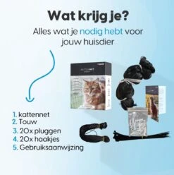 Kattennet Voor Balkon 4 X 10 M - Kattennet - Katten Gaas - Zwart -Kattenspeelgoed Winkel 1197x1200 6