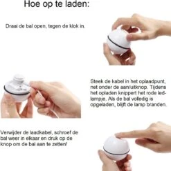 Catchit!® Interactieve Zelfrollende Bal Katten - Kattenspeeltjes - Inclusief USB Kabel En Staartjes - Kattenspeelgoed - Smart - Grijs -Kattenspeelgoed Winkel 1197x1200 7