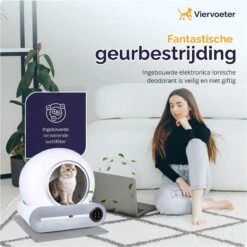 Viervoeter™ Kattenbak Zelfreinigend – Automatische Kattenbak – Zelfreinigende Kattenbak – Anti-geur – 53x58x55cm – Bedienen Via App – 65 Liter 14 Viervoeter™ Kattenbak Zelfreinigend – Automatische Kattenbak – Zelfreinigende Kattenbak – Anti-geur – 53x58x55cm – Bedienen Via App – 65 Liter -Kattenspeelgoed Winkel 1198x1200 9
