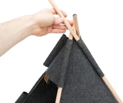 TRIXIE Huisdierengrot Tipi 55x65x55 Cm Vilt -Kattenspeelgoed Winkel 1200x1002 5