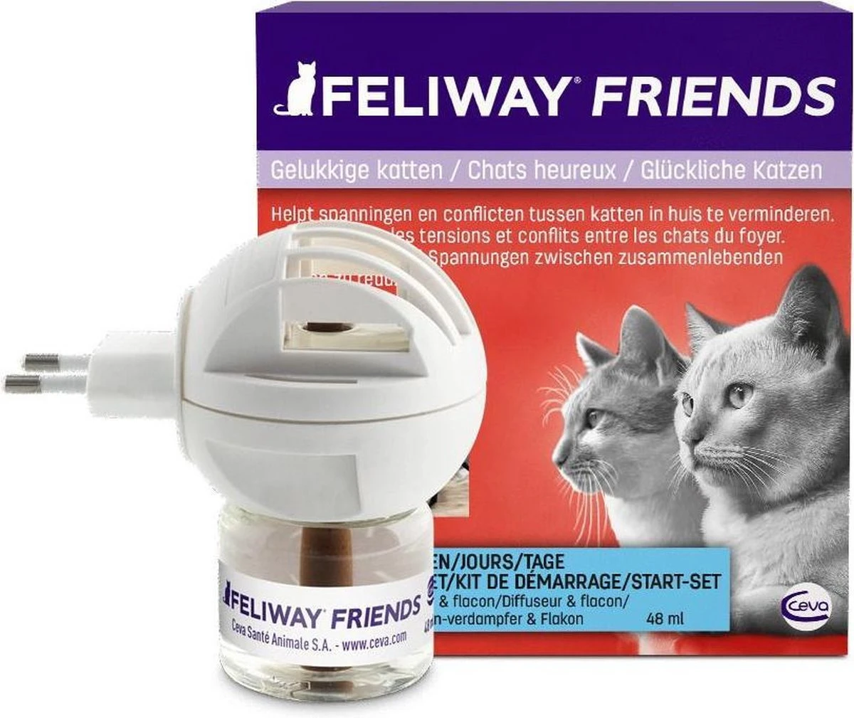 Feliway Friends - Startset - 1 Verdamper Met 1 Vulling - 48 Ml - Anti-conflict Voor Katten 13 Feliway Friends - Startset - 1 Verdamper Met 1 Vulling - 48 Ml - Anti-conflict Voor Katten - Afbeelding 11