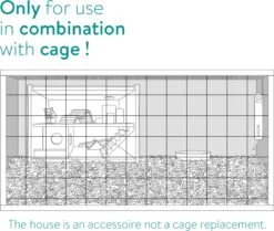 Navaris Houten Hamsterhuis - Speelhut Voor Hamsters, Kleine Knaagdieren, Gerbils, Muizen - Schuilplaats Op Twee Etages Voor Hamster, Cavia, Muis -Kattenspeelgoed Winkel 1200x1015 3