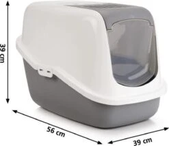 Savic Kattenbak Nestor - Medium -Kattenspeelgoed Winkel 1200x1035 1