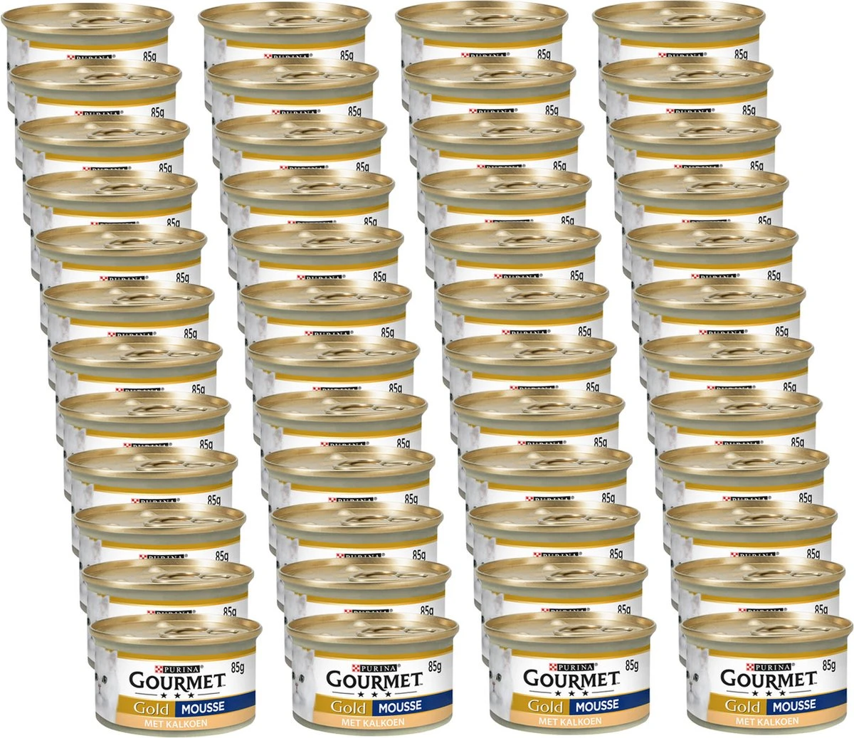 Merkloos Gourmet Gold Mousse Kalkoen - Kattenvoer - 48 X 85 G 5 Merkloos Gourmet Gold Mousse Kalkoen - Kattenvoer - 48 X 85 G - Afbeelding 3