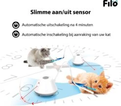 Filo Elektrisch Rijdend Kattenspeelgoed Met Laser - Rijdend Kattenspeeltje - Automatisch Interactief Speelgoed Katten - Kattencadeaus - Elektronisch Speelgoed Kittens - Kat - Kitten - Laserspeelgoed - Kado -Kattenspeelgoed Winkel 1200x1061 3