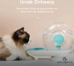 AdomniaGoods - Automatische Katten Voerbak - Antislip Honden Voerbak - Unique Transparant/grijs Design - Altijd Hygiënisch Schoon Water! 11 AdomniaGoods - Automatische Katten Voerbak - Antislip Honden Voerbak - Unique Transparant/grijs Design - Altijd Hygiënisch Schoon Water! -Kattenspeelgoed Winkel 1200x1075