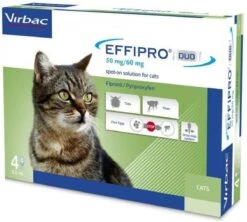 Virbac Effipro DUO Spot-On Kleine Kat (1 T/m 6 Kg) - 4 Pipetten -Kattenspeelgoed Winkel 1200x1077