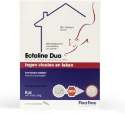 Flea Free Ectoline Duo Kat - Tegen Vlooien En Teken - 2 Pipetten -Kattenspeelgoed Winkel 1200x1087