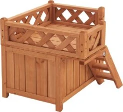 Kattenhuis Pürstein 45,7x50,8x50,3 Cm Houtkleurig -Kattenspeelgoed Winkel 1200x1092 3