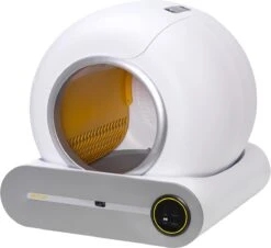 Merkloos Petlux® Zelfreinigende Automatische Kattenbak Met App En LED-Touch -Kattenspeelgoed Winkel 1200x1097