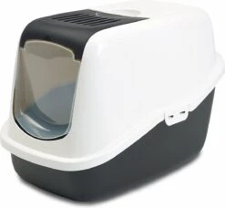 Savic Kattenbak Nestor - Kattenbak - Zwart/Wit - 56 X 39 X 38,5 -Kattenspeelgoed Winkel 1200x1106 5