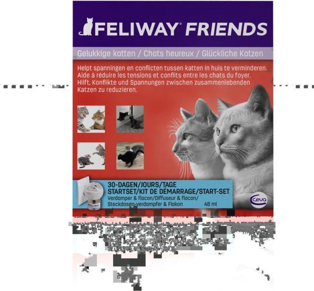 Feliway Friends - Startset - 1 Verdamper Met 1 Vulling - 48 Ml - Anti-conflict Voor Katten 10 Feliway Friends - Startset - 1 Verdamper Met 1 Vulling - 48 Ml - Anti-conflict Voor Katten - Afbeelding 8