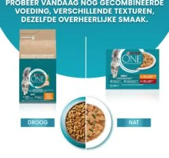 Purina ONE Adult - Kattenvoer Kip & Volkoren Granen - 3kg -Kattenspeelgoed Winkel 1200x1117 2