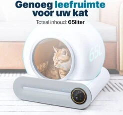 BOME Automatische Kattenbak - Zelfreinigende Kattenbak - Met App En Touchscreen - 65L -Kattenspeelgoed Winkel 1200x1117 5