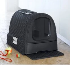 Curver Kattenbak - Antraciet - 51 X 38,5 X 39,5 Cm -Kattenspeelgoed Winkel 1200x1121 3