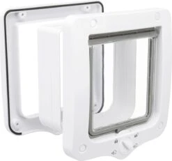 Trixie 4-weg Kattenluik Met Tunnel - Wit - 20 X 22 Cm -Kattenspeelgoed Winkel 1200x1122 2