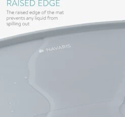 Navaris Siliconen Voederbakmat Voor Katten - Waterdichte Anti-slip Mat Voor Voerbak En Waterbak - 50x32 Cm - In Grijs Kattendesign -Kattenspeelgoed Winkel 1200x1123 2