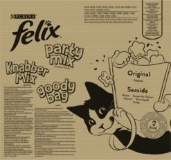 Felix Cat Snacks Party Mix - Kattensnacks Original En Seaside - 16 X 60g -Kattenspeelgoed Winkel 1200x1124 1