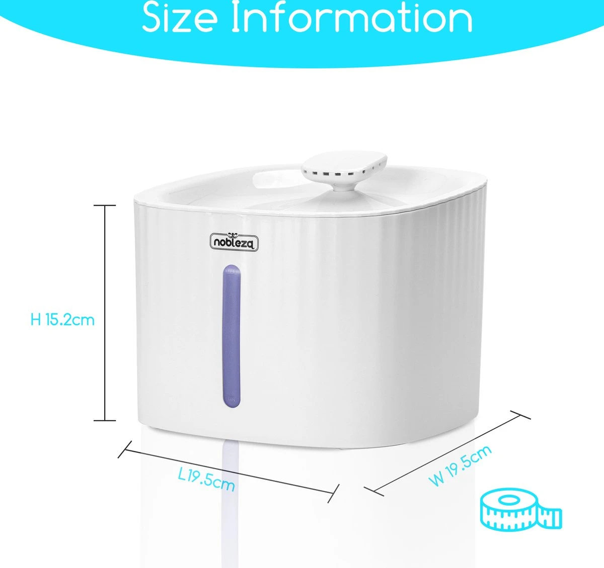 Nobleza Drinkfontein Voor Katten 5 Nobleza Drinkfontein Voor Katten - Afbeelding 3