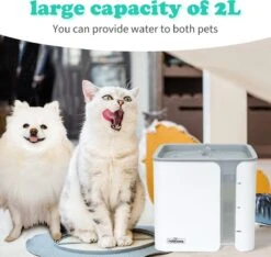 Nobleza USB Drinkfontein Voor Hond/Kat - 2L - Incl. 2 Filters - Wit -Kattenspeelgoed Winkel 1200x1136 6