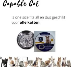 Capable Cat Vlooienband Kat | Vlooien | Luizen | Teken | Mijten | 8 Maanden Bescherming | Katten -Kattenspeelgoed Winkel 1200x1142 2